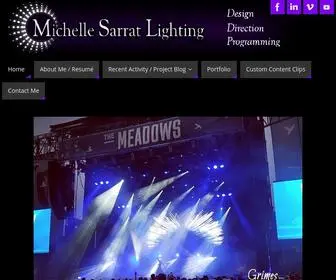 Michellesarrat.com(Concert Lighting Design and Direction) Screenshot