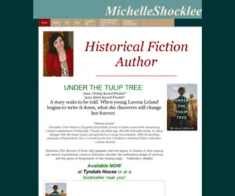 Michelleshocklee.com(Texas historical fiction) Screenshot