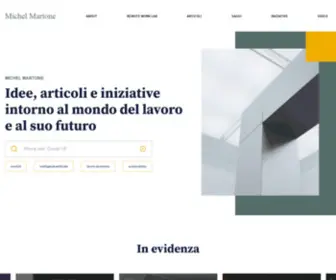 Michelmartone.org(Sito in aggiornamento) Screenshot