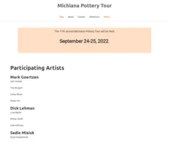 Michianapotterytour.com(Michiana Pottery Tour) Screenshot