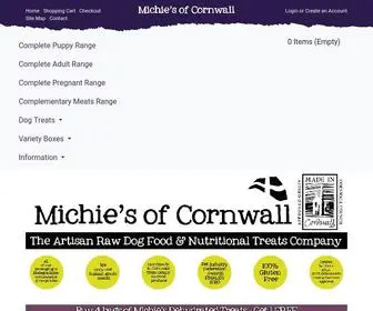 Michiesdogmeatsandtreats.co.uk(Nutritional and Complete Dog Foods) Screenshot