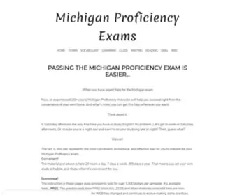 Michigan-Proficiency-Exams.com(Michigan Proficiency Exams) Screenshot