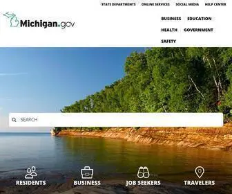 Michigan.gov(State of Michigan) Screenshot
