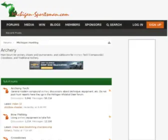 Michiganarchery.com(The Michigan Sportsman Forums) Screenshot