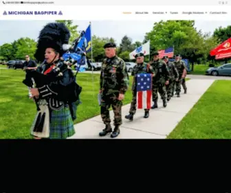 Michiganbagpiper.com(Kim Johnson is a professional bagpiper serving southeast Michigan and Ohio) Screenshot