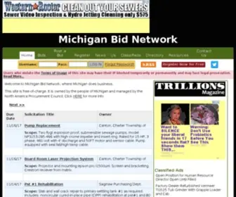 Michiganbids.net(Bids in Michigan) Screenshot