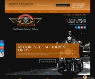 Michiganbiker.com(Michigan Motorcycle Accident Lawyer) Screenshot