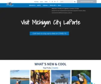 Michigancitylaporte.com(Official Michigan City LaPorte Visitors Guide) Screenshot