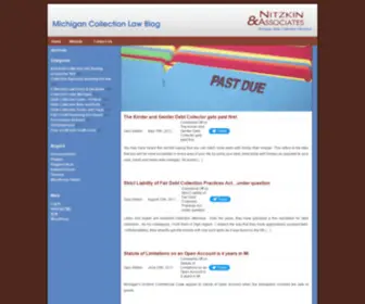 Michigancollectionlawblog.com(Nitzkin and Associates Debt Collection Attorneys) Screenshot