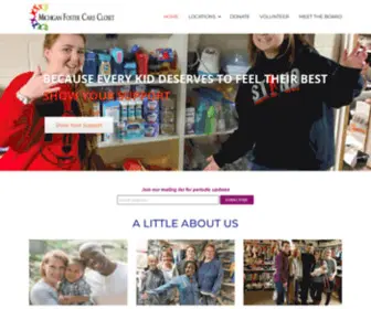 Michiganfostercarecloset.org(Michigan Foster Care Closet) Screenshot