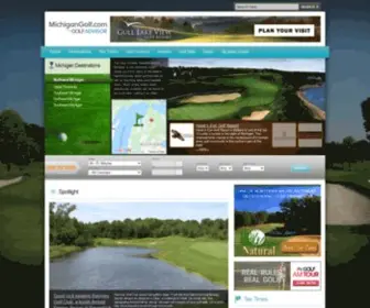 Michigangolf.com(Michigan Golf Courses) Screenshot