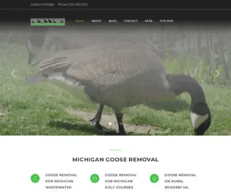 Michigangooseremoval.com(Michigan Goose Removal and Michigan Goose Deterrent) Screenshot