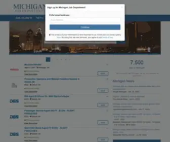 Michiganjobdepartment.com(Michigan Job Department) Screenshot