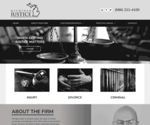 Michiganjustice.com(Michigan Justice) Screenshot