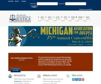 Michiganjustice.org(The Michigan Association for Justice) Screenshot