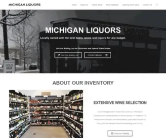 Michiganliquors.com(Michigan Liquors) Screenshot