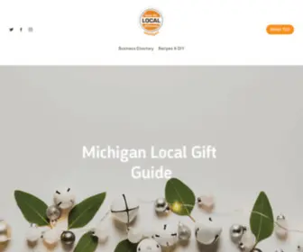 Michiganlocalgiftguide.com(Shop Local this Holiday Season) Screenshot