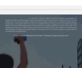 Michigannlg.org(Detroit and Michigan Chapter of the National Lawyers Guild) Screenshot