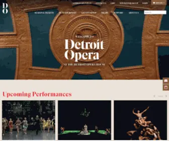 Michiganopera.org(Detroit Opera House) Screenshot