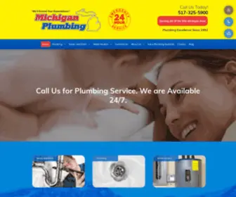 Michiganplumbing.com(Professional Plumbers in Lansing) Screenshot