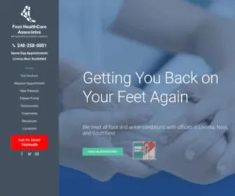 Michiganpodiatry.com(Foot Doctor Livonia MI) Screenshot