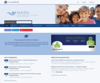 Michiganschoolnurses.org(MASN) Screenshot