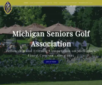 Michiganseniorsgolf.org(Michigan Seniors Golf Association) Screenshot