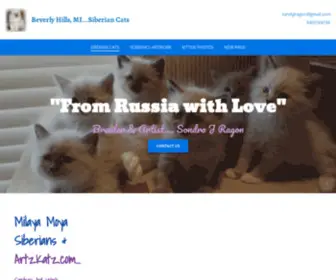 Michigansiberians.com(Siberian Cats) Screenshot