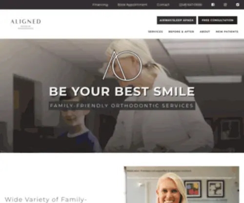 Michigansmiledesign.com(Aligned House of Orthodontics) Screenshot