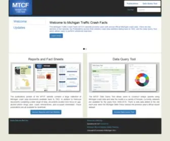Michigantrafficcrashfacts.org(Michigan Traffic Crash Facts) Screenshot