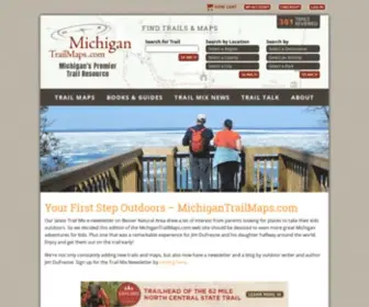 Michigantrailmaps.com(Michigan Trail Maps Michigan Hiking Biking and Birding Maps) Screenshot