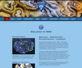 Michmin.org(Michigan Mineralogical Society) Screenshot