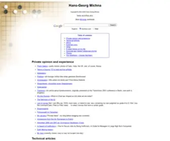 Michna.com(Hans-Georg Michna privat) Screenshot