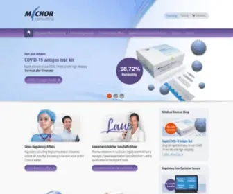 Michor-Consulting.eu(Regulatory Affairs) Screenshot