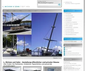 Michow.com(Parkbänke) Screenshot