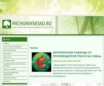 Michurinsksad.ru(Главная) Screenshot
