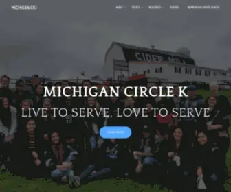 Micirclek.org(Michigan District of Circle K International) Screenshot