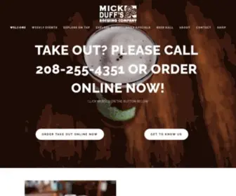 Mickduffs.com(MickDuff's Brewing Company) Screenshot