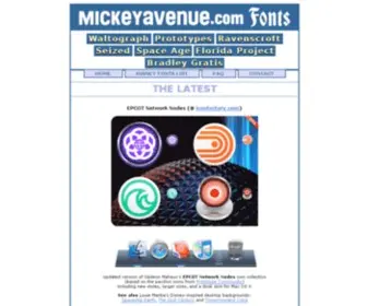 Mickeyavenue.com(Disney Themed Fonts) Screenshot