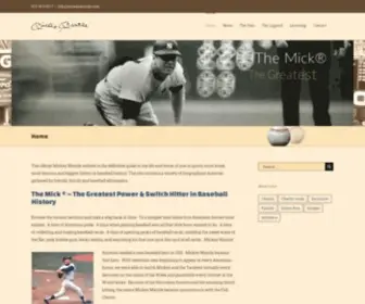 Mickeymantle.com(The official Mickey Mantle website) Screenshot