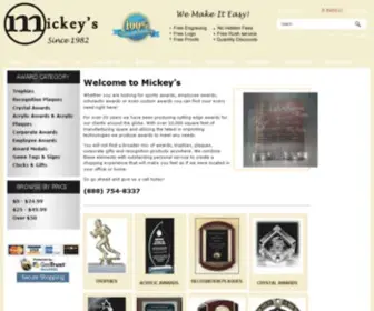 Mickeys.net(Recognition Plaques and awards) Screenshot