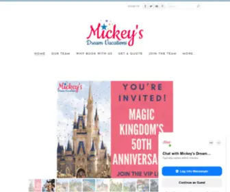 Mickeysdreamvacations.com(MICKEY'S DREAM VACATIONS) Screenshot