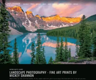 Mickeyshannon.com(Landscape Photography) Screenshot