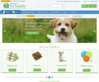 Mickeyspetsupplies.com(All Natural Pet Products for Dogs and Cats) Screenshot