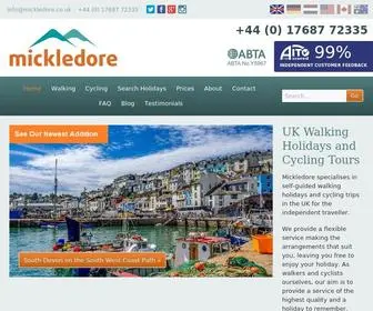 Mickledore.co.uk(Walking Holidays in the UK by Mickledore) Screenshot