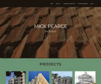Mickpearce.com(Mick Pearce Architect) Screenshot