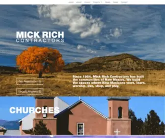 Mickrichcontractors.com(Mick Rich Contractors) Screenshot