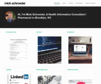 Mickschroeder.com(Mick Schroeder) Screenshot