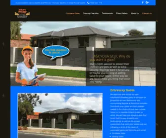 Micksfencing.com.au(Automated Driveway Gates Callfor your free professional quote) Screenshot