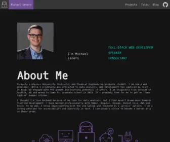 Micleners.com(Michael Leners Portfolio) Screenshot